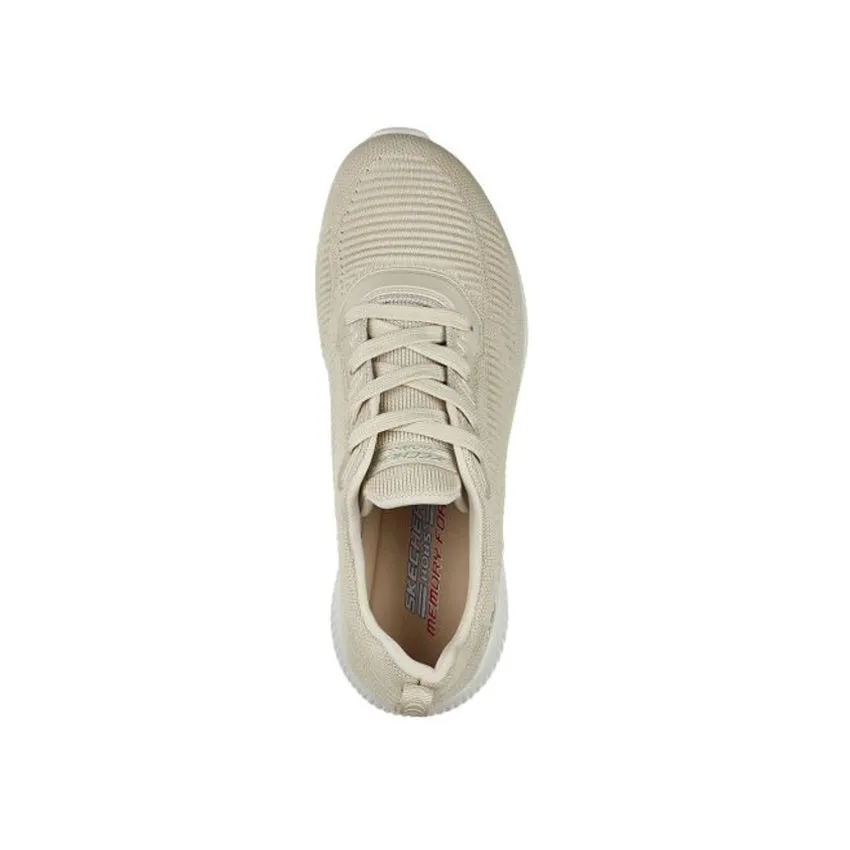 SKECHERS SNEAKERS 32504 BOBS SQUAD TOUGH BEIGE CHIARO