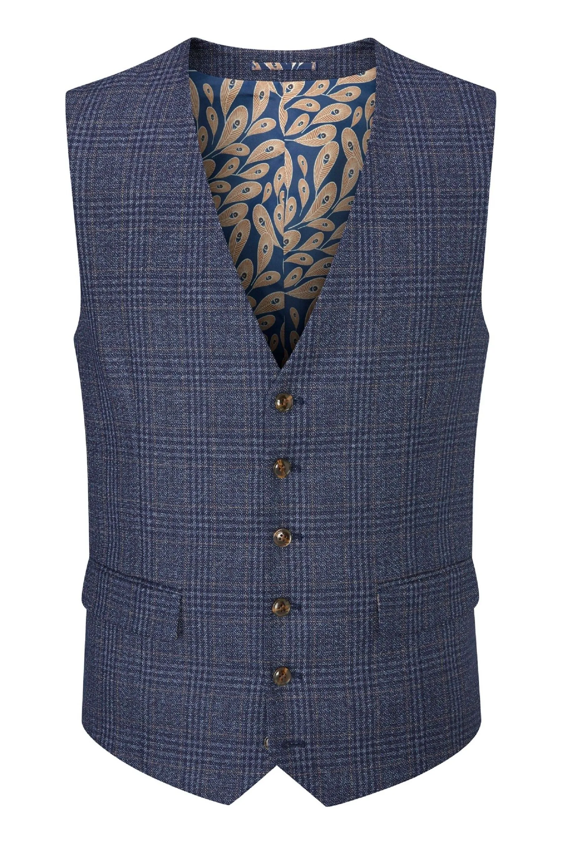 Skopes - Woolf A quadri Vestibilità sartoriale - Gilet da completo