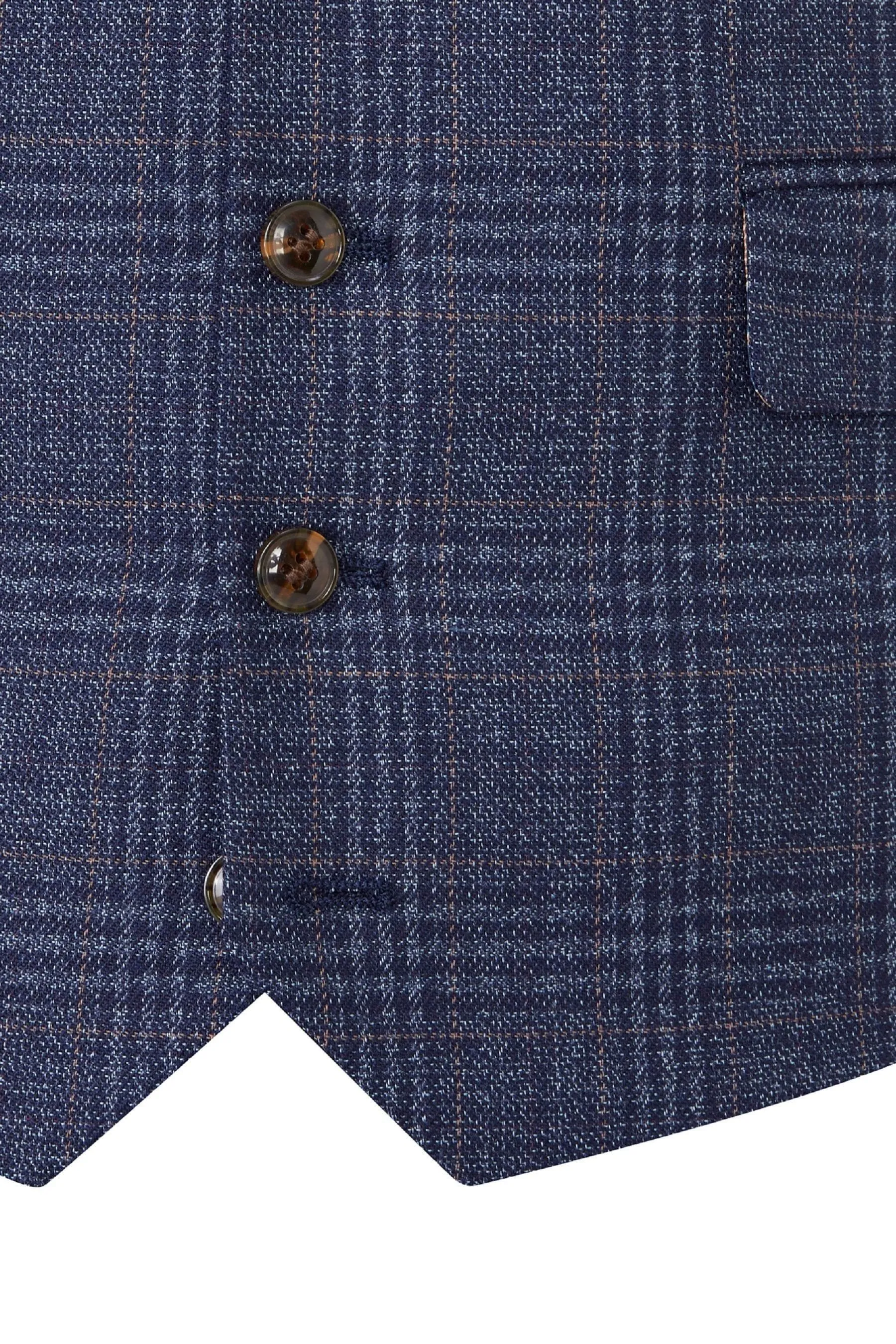 Skopes - Woolf A quadri Vestibilità sartoriale - Gilet da completo