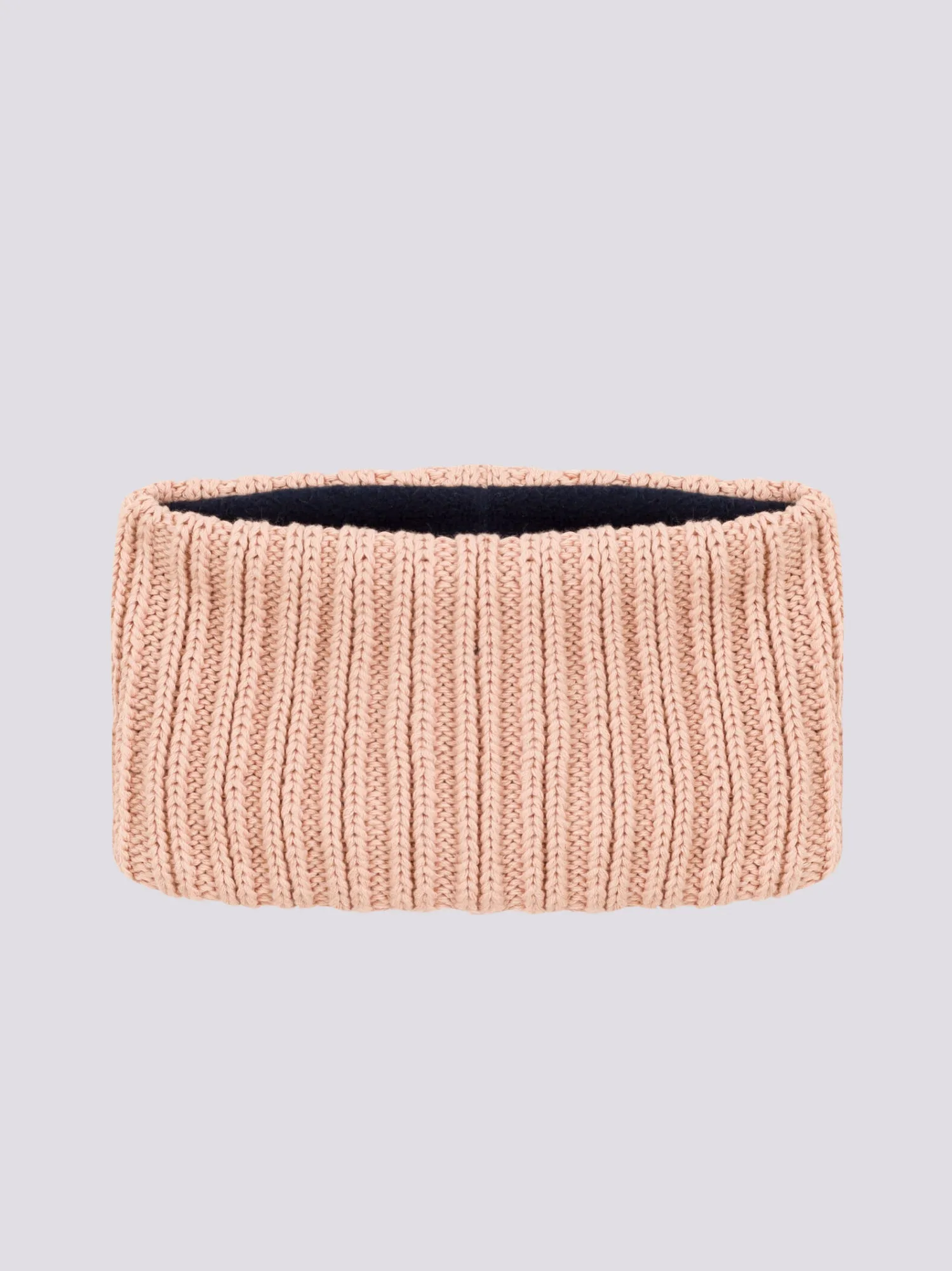SNOOD IN MAGLIA A RIGHE CON FODERA IN PILE