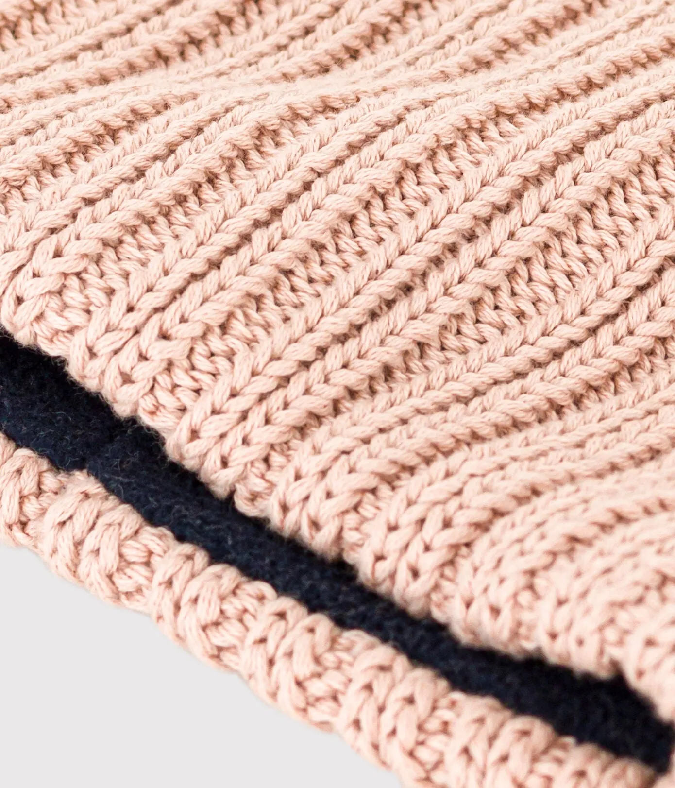 SNOOD IN MAGLIA A RIGHE CON FODERA IN PILE