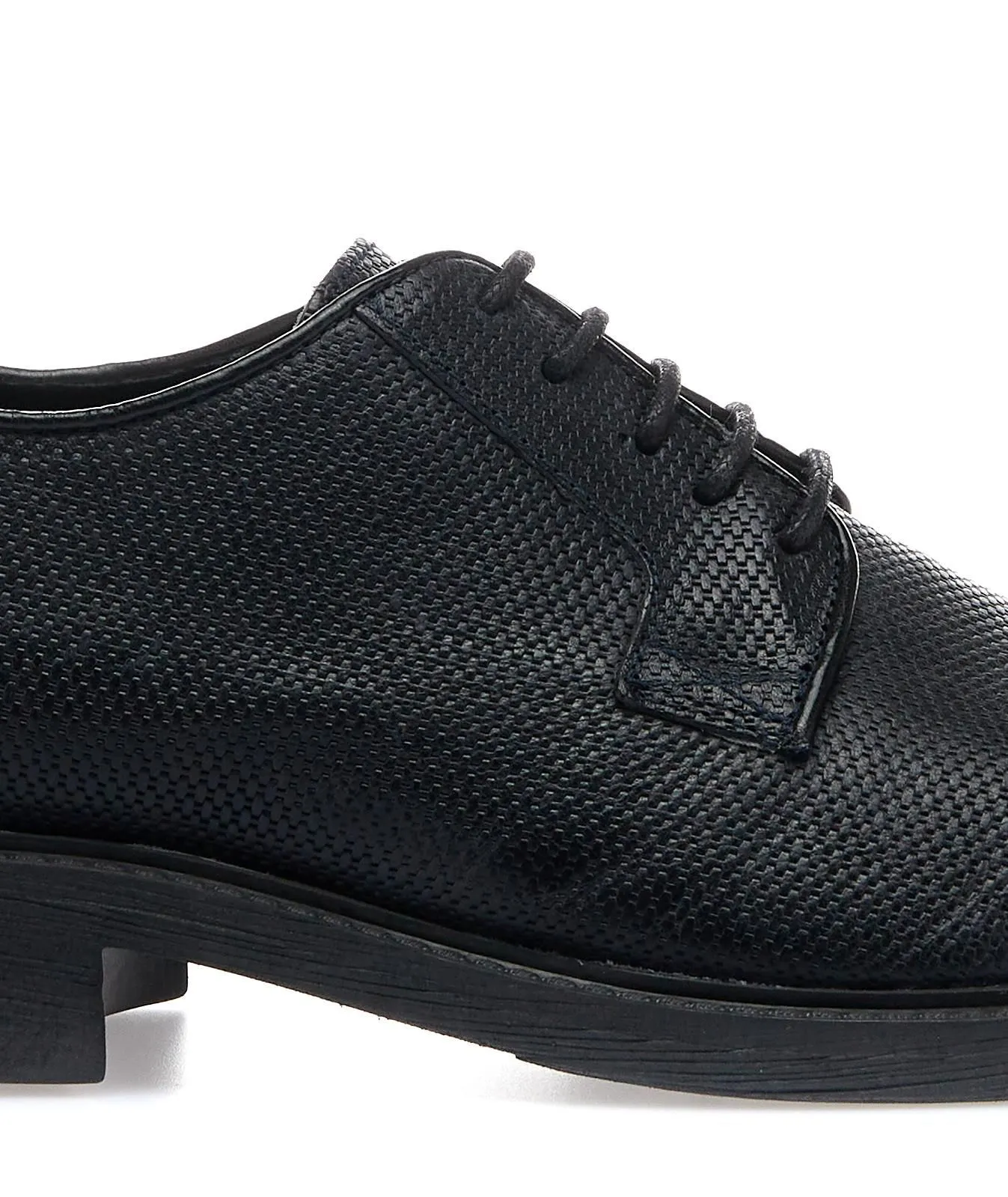 Stringate eleganti blu in pelle