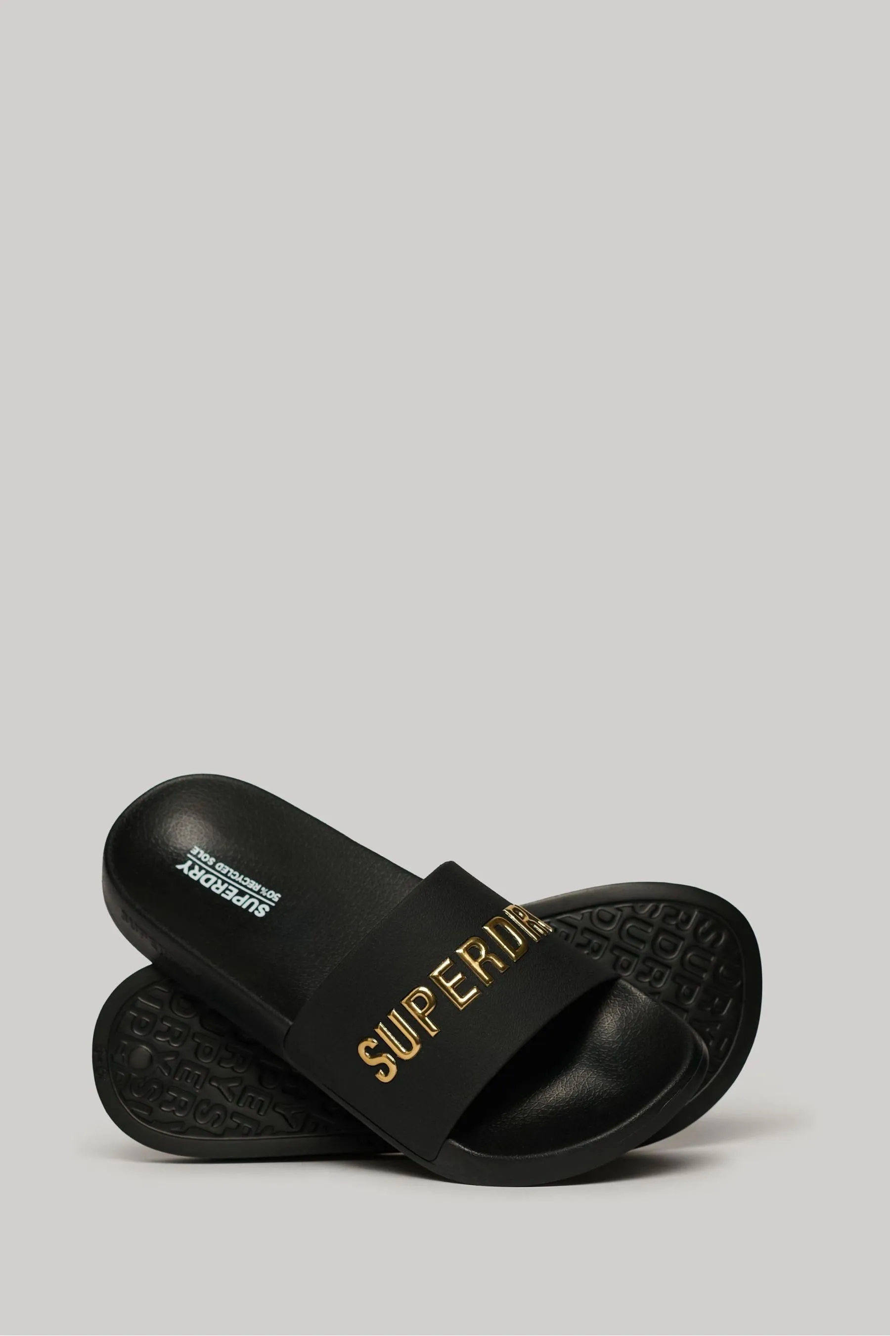 Superdry - Ciabatte da piscina con logo vegan