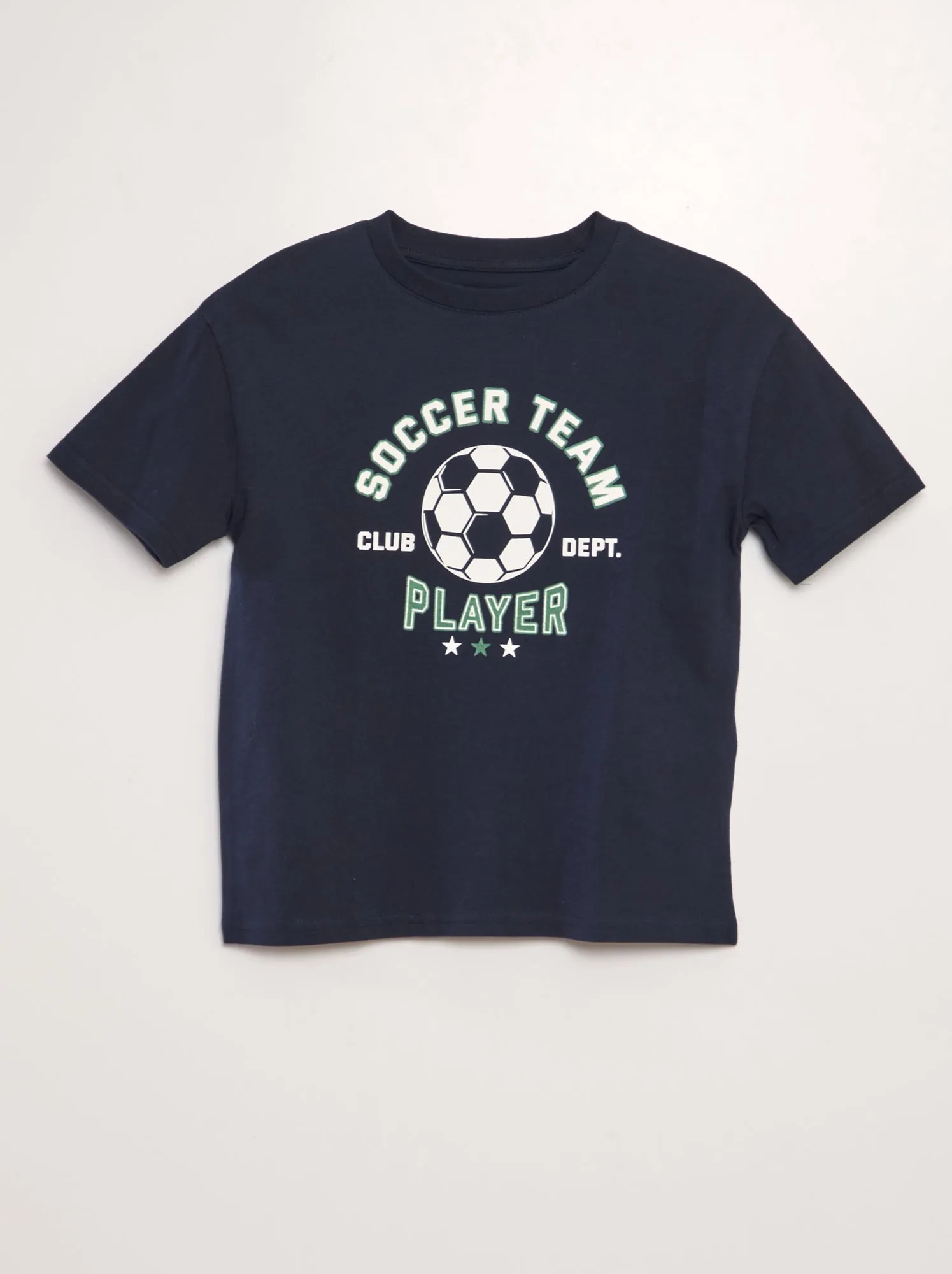 T-shirt a maniche corte 'Pallone da calcio' - BLU