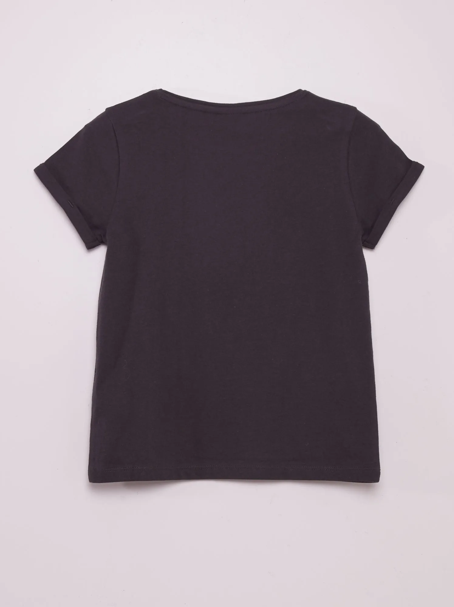 T-shirt con stampa 'LOL' - NERO