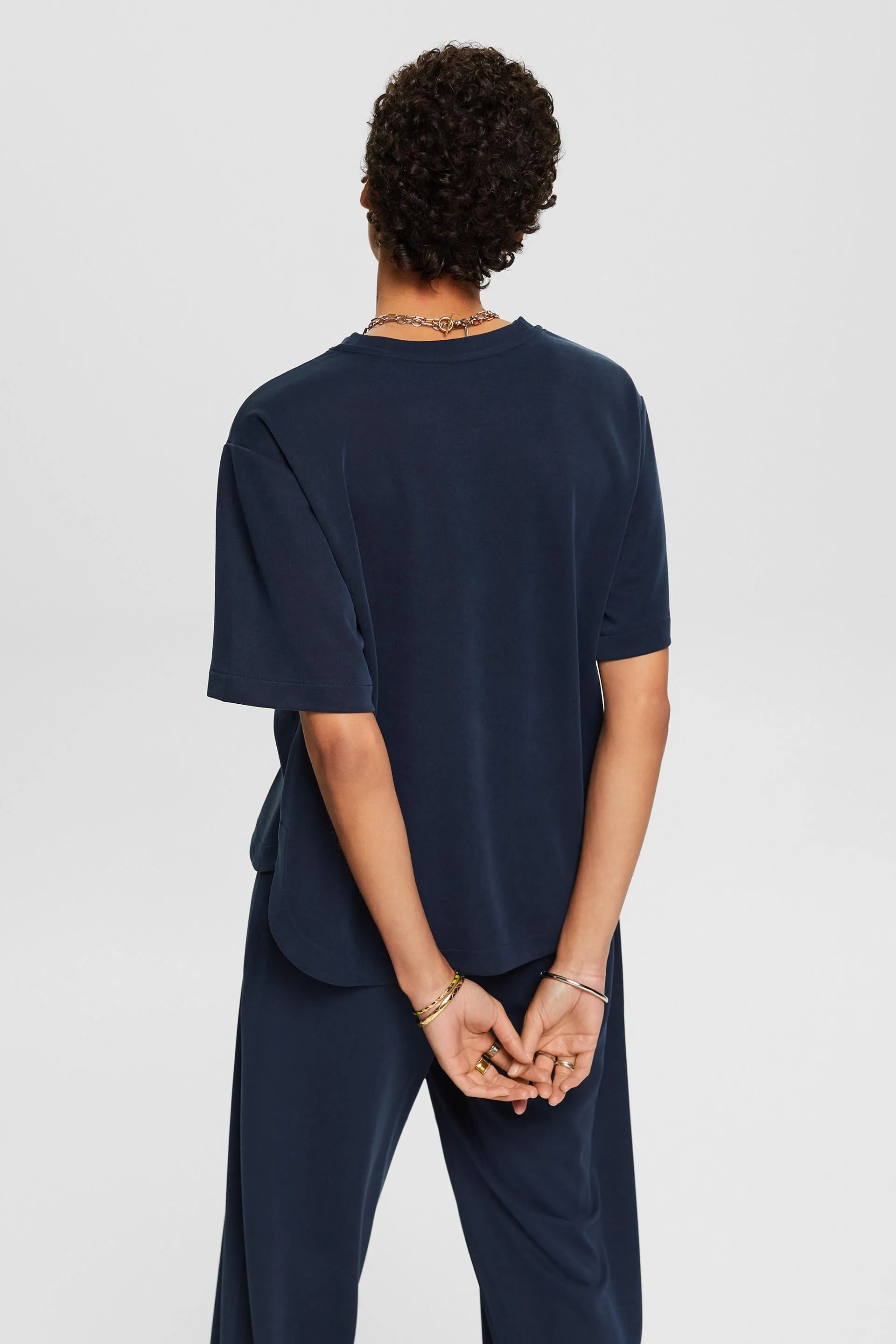 T-shirt girocollo in jersey