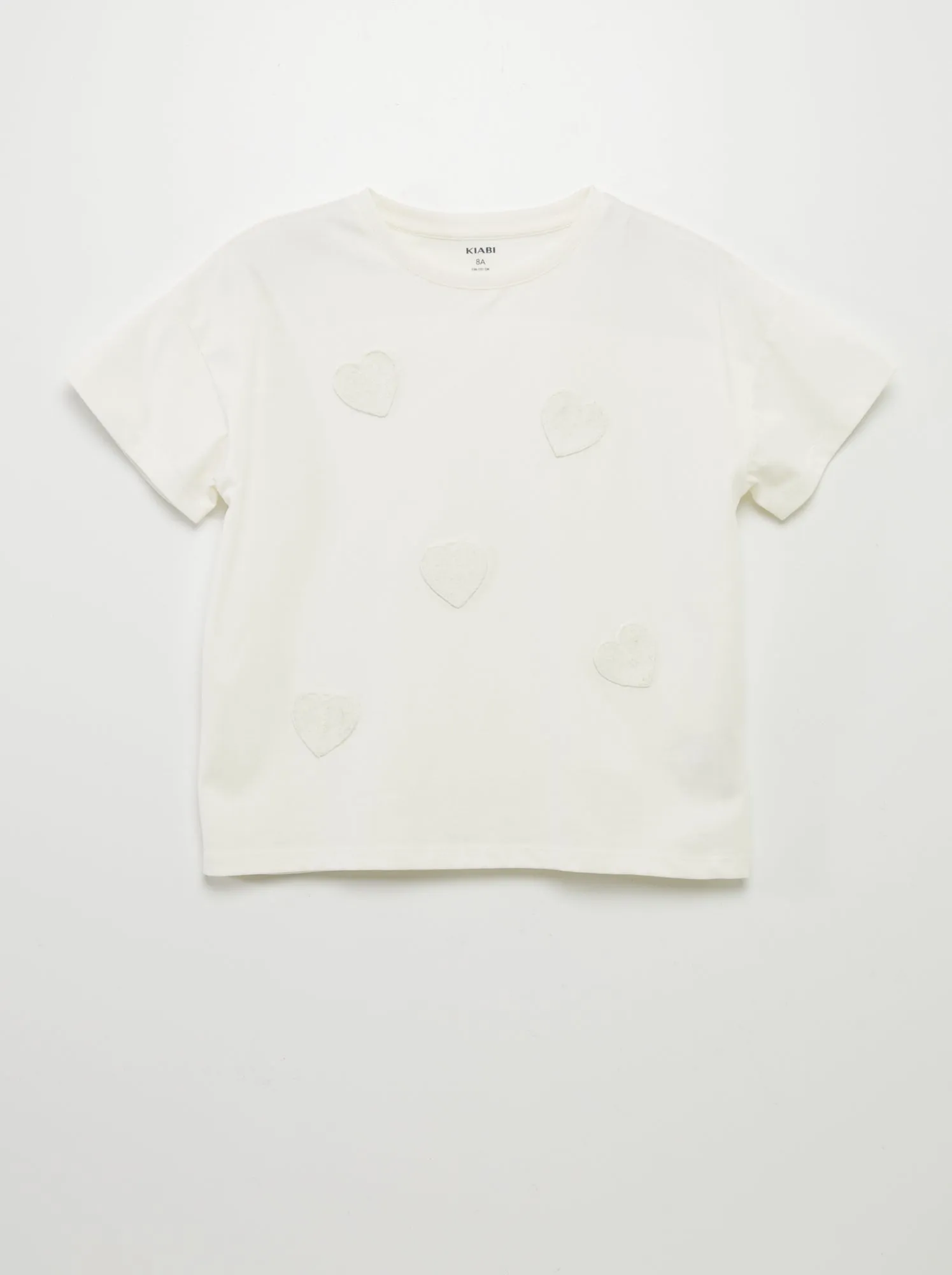 T-shirt vivace con maniche corte - BIANCO