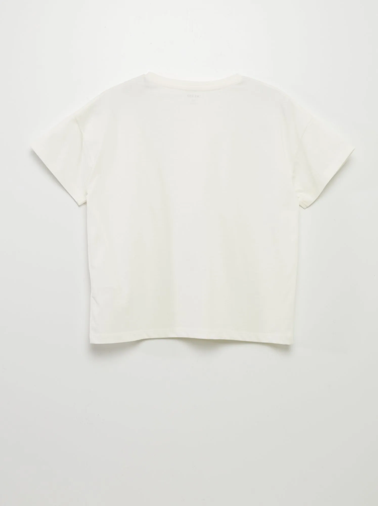 T-shirt vivace con maniche corte - BIANCO