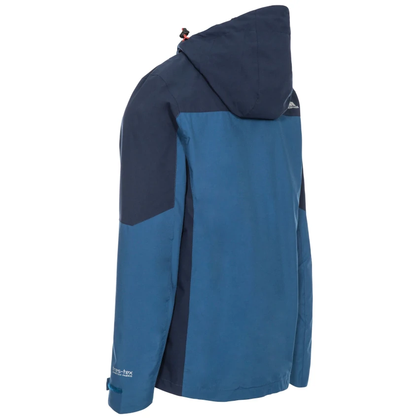 TRESPASS MEN’S WATERPROOF JACKET TAPPIN Indigo Giacca impermeabile uomo