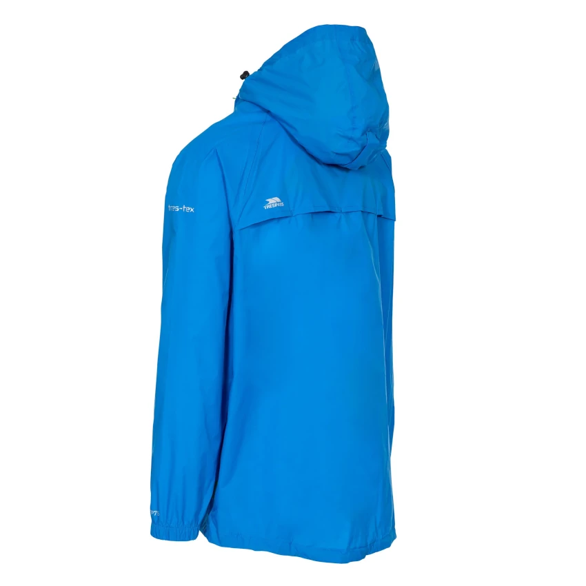 TRESPASS QIKPAC JACKET Cobalt giacca impermeabile ripiegabile unisex