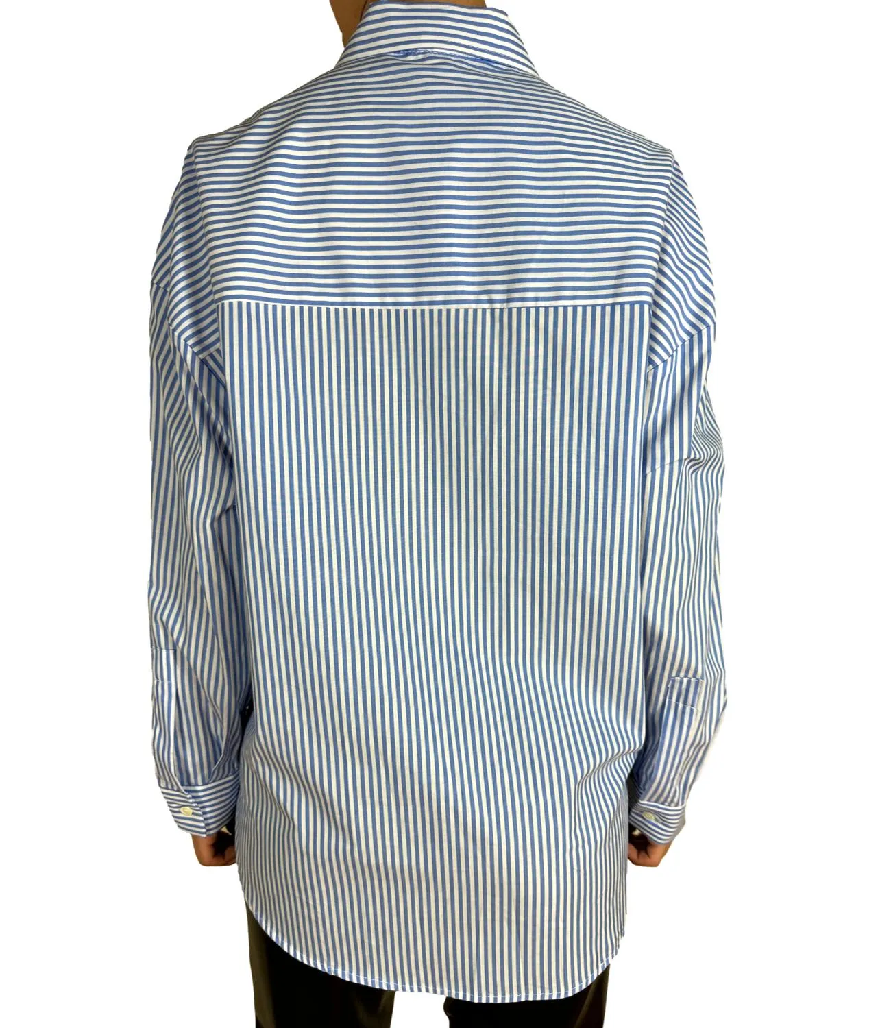 VICOLO Vicolo camicia azzurra righe donna