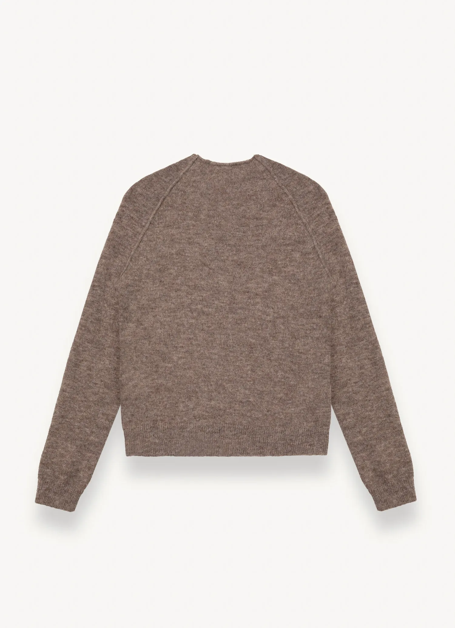 Volcano neck pullover in merino wool