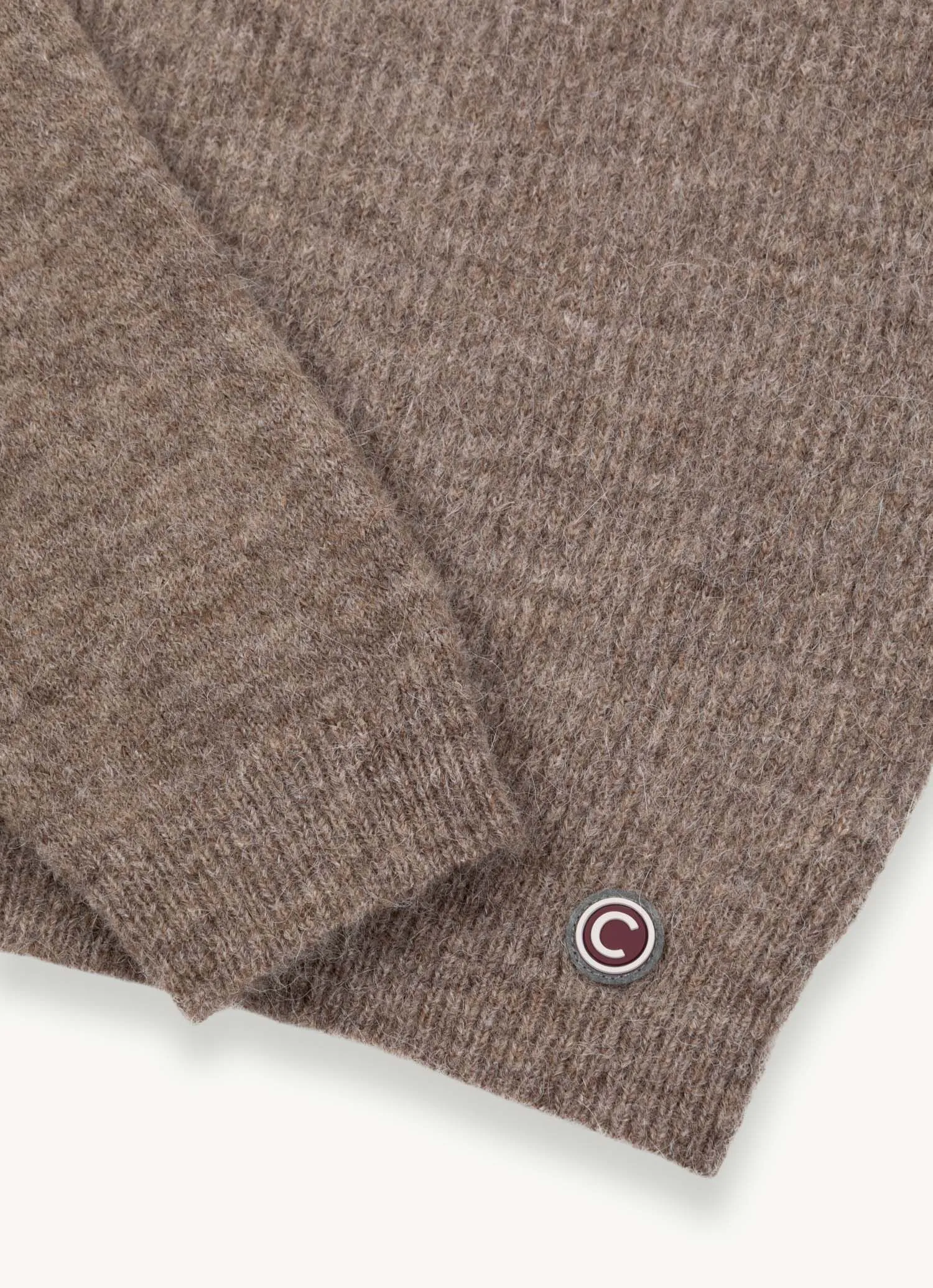 Volcano neck pullover in merino wool