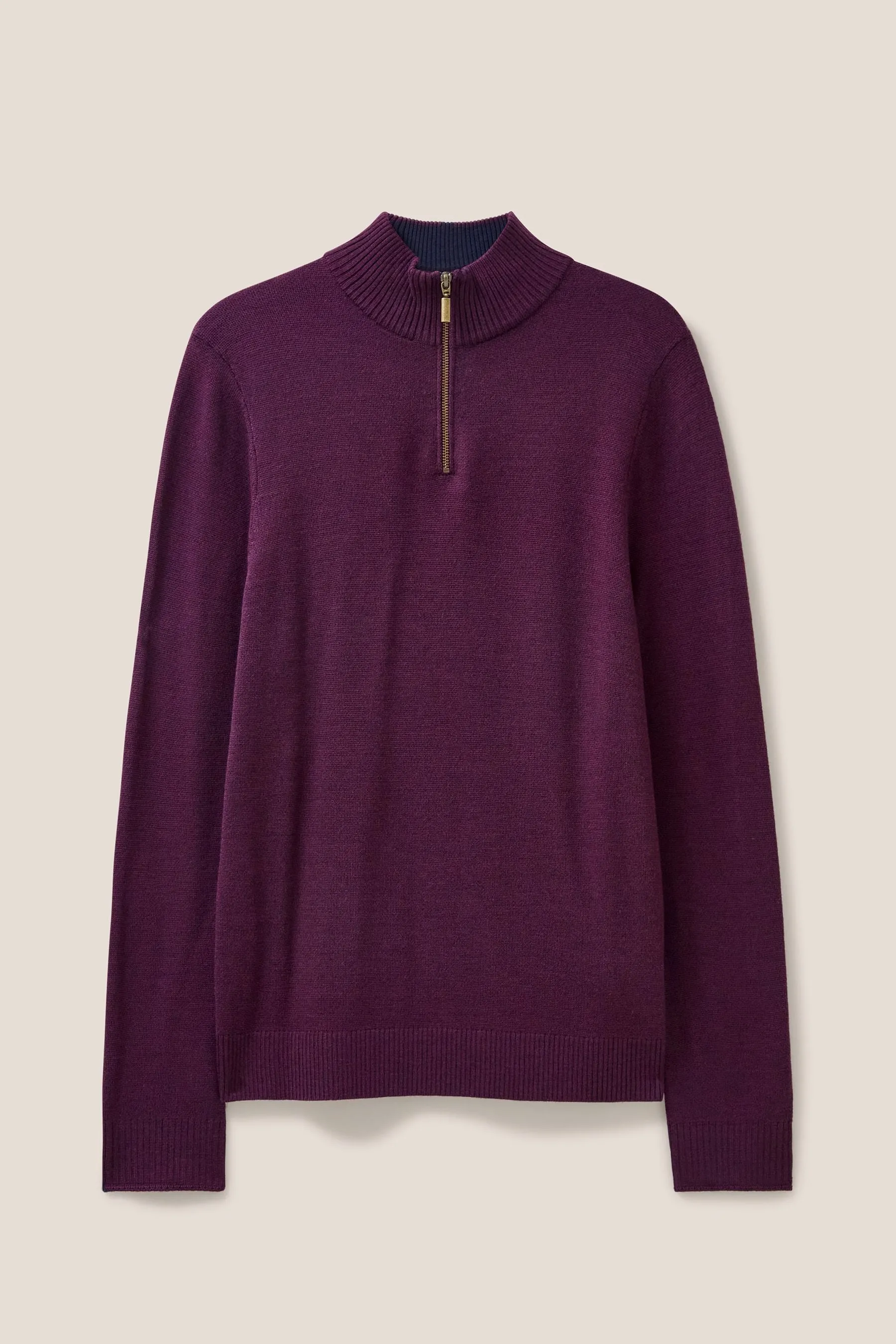 White Stuff Newport - Maglia in lana merino con collo a imbuto    