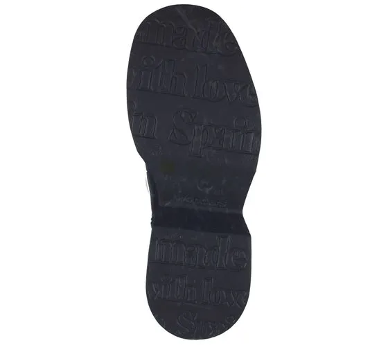 Wonders stivali invernali da donna scarpe in vera pelle con stivali da equitazione trapuntati B-8202 Oregon nero