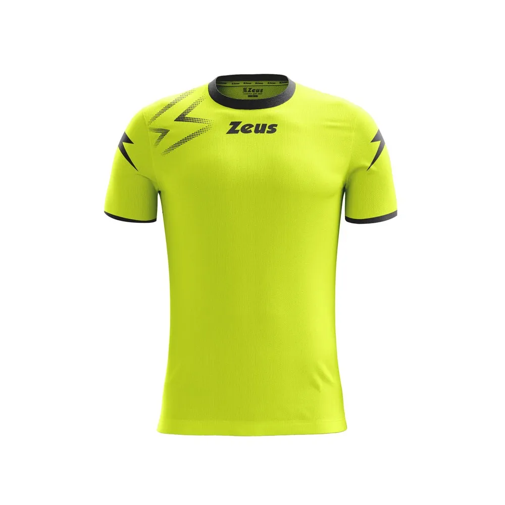 ZEUS - Maglia CALCIO - GIALLO FLUO/NERO - SHIRT MIDA
